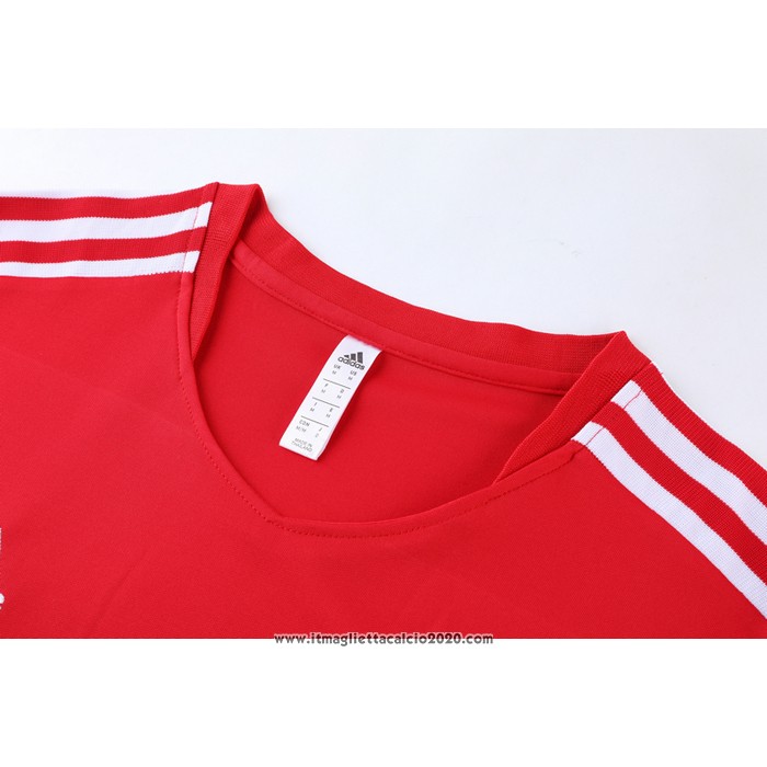 Tuta da Track Arsenal Manica Corta 2021 2022 Rosso